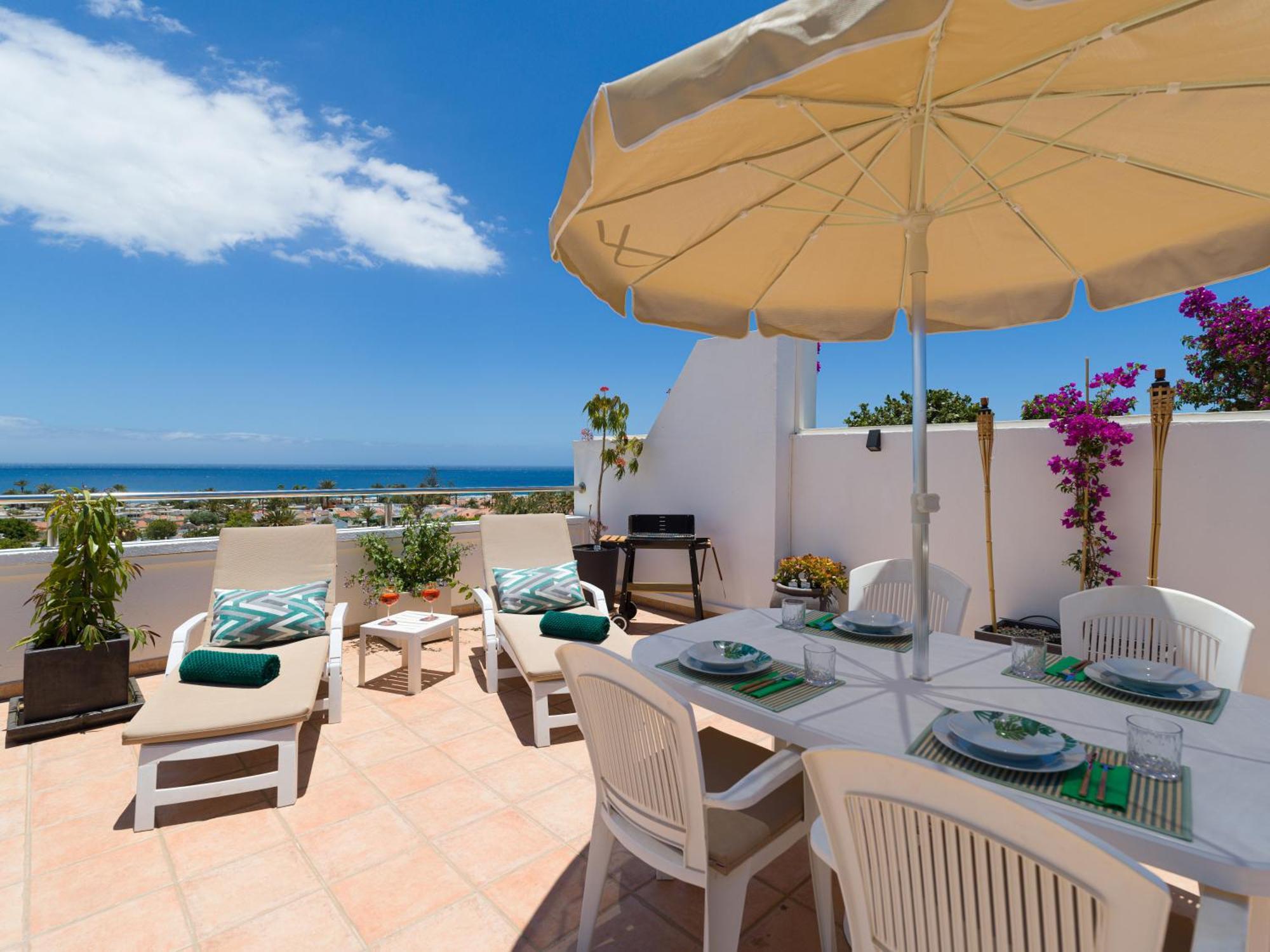Casa Lex I Ocean & Sunrise Panorama I Steps From Dunes And Beach I Private 50 Sqm Terrace I Pool Maspalomas  Exterior foto